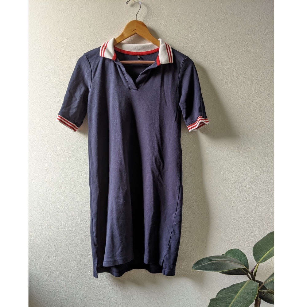 Navy Polo Dress Preppy